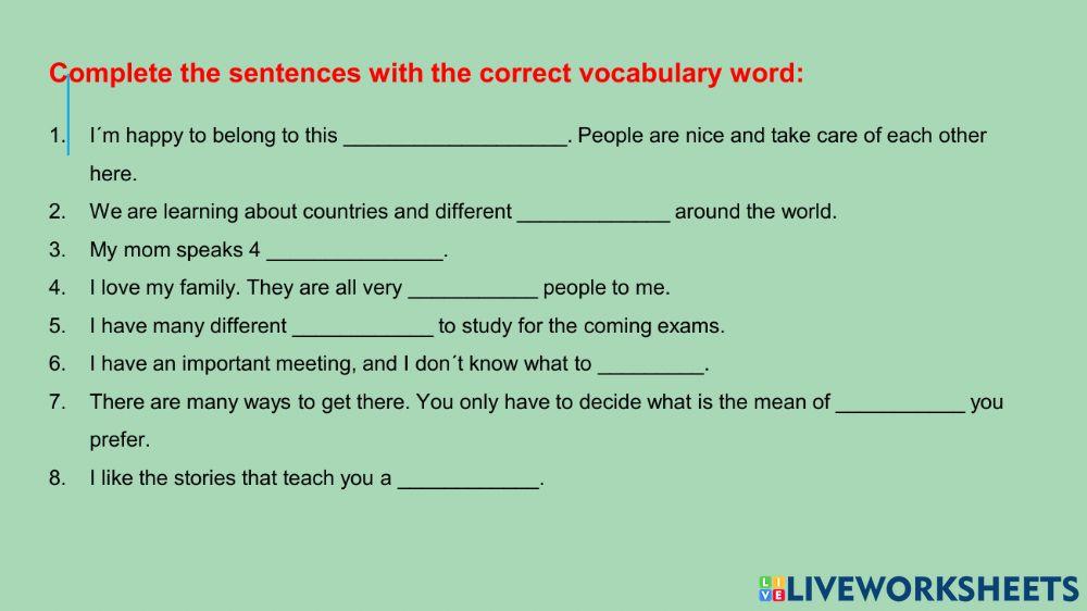 Vocabulary Lesson-11