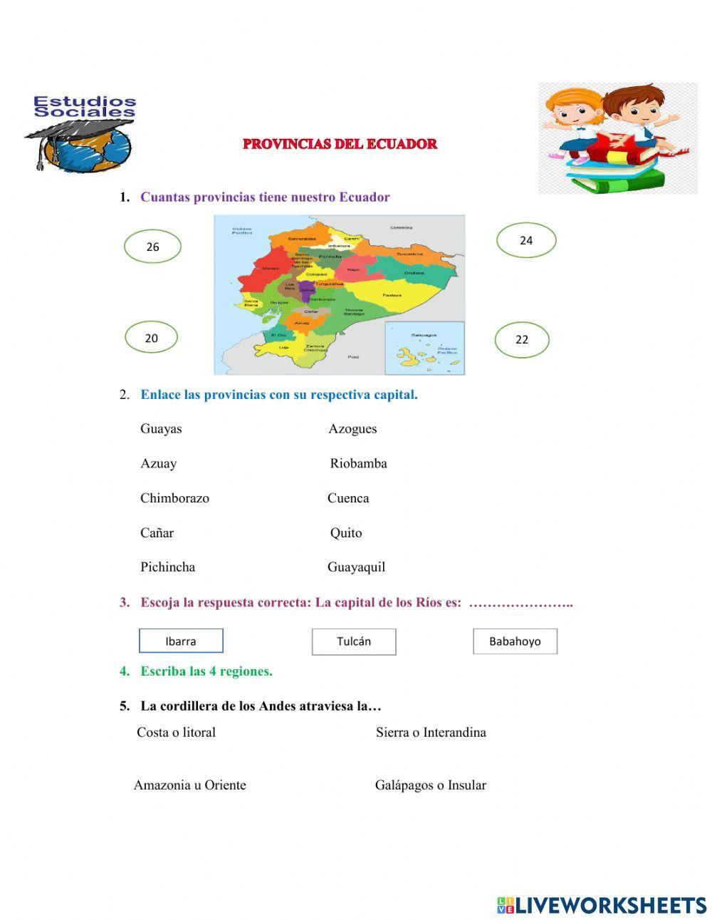 Provincias del Ecuador