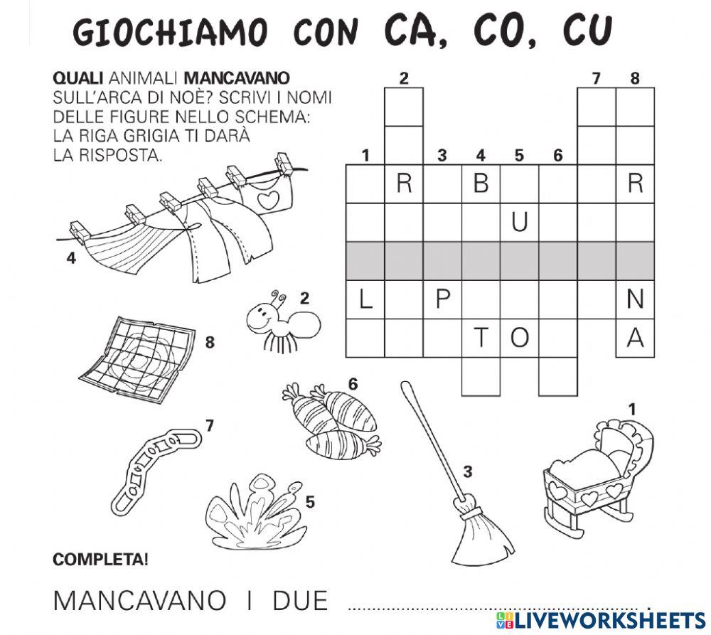 Giochiamo con ca-co-cu