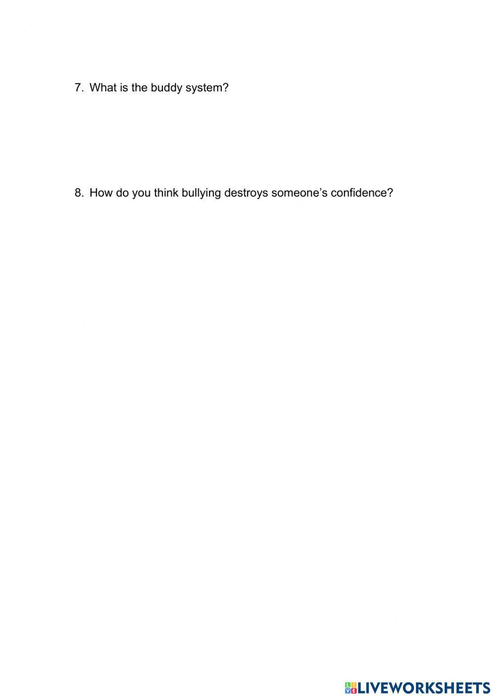 Bullying Comprehension