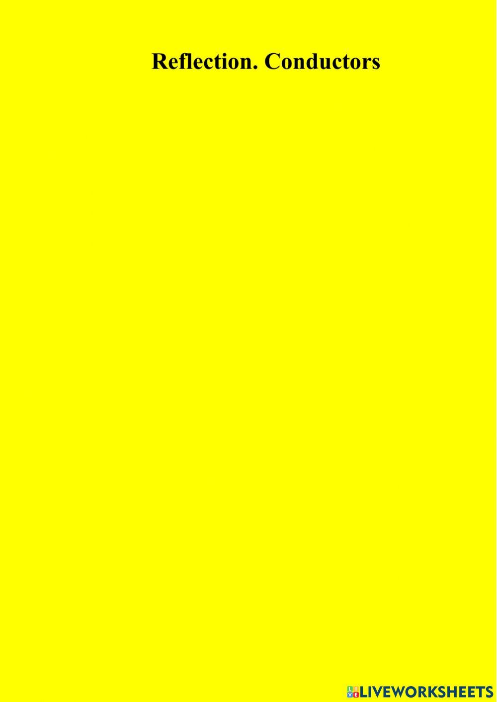 Reflection. Conductors