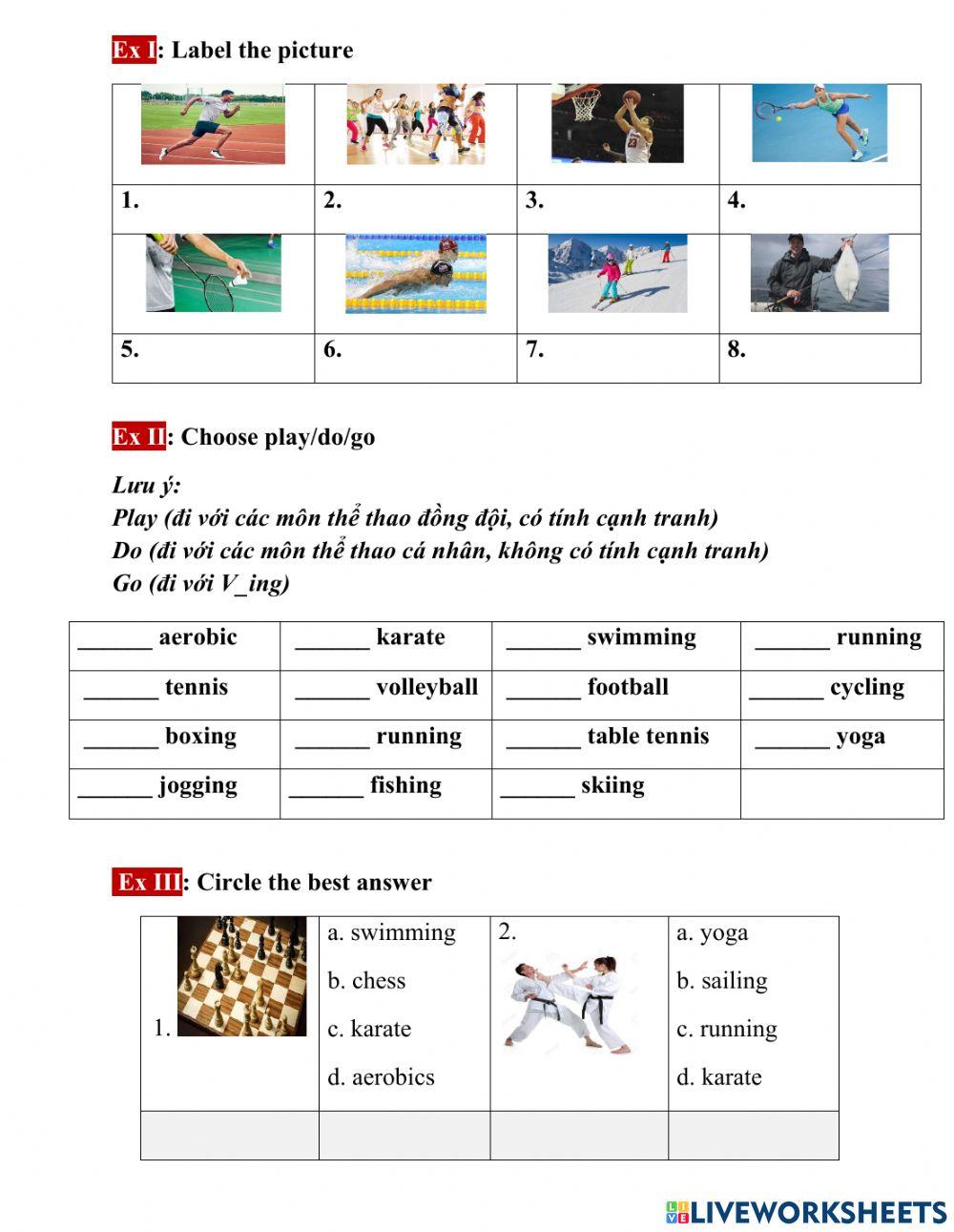 English 6 - vocab unit 8 sports and games