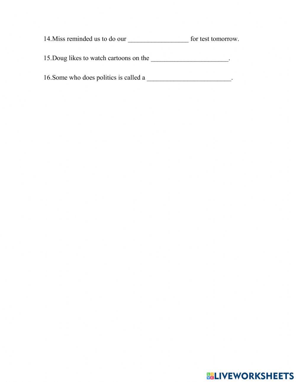 Spelling tion, sion, cian words