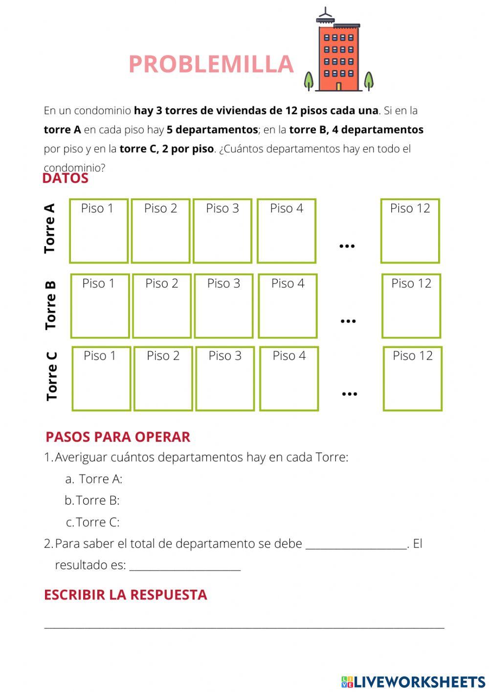 Problemas con multiplicación