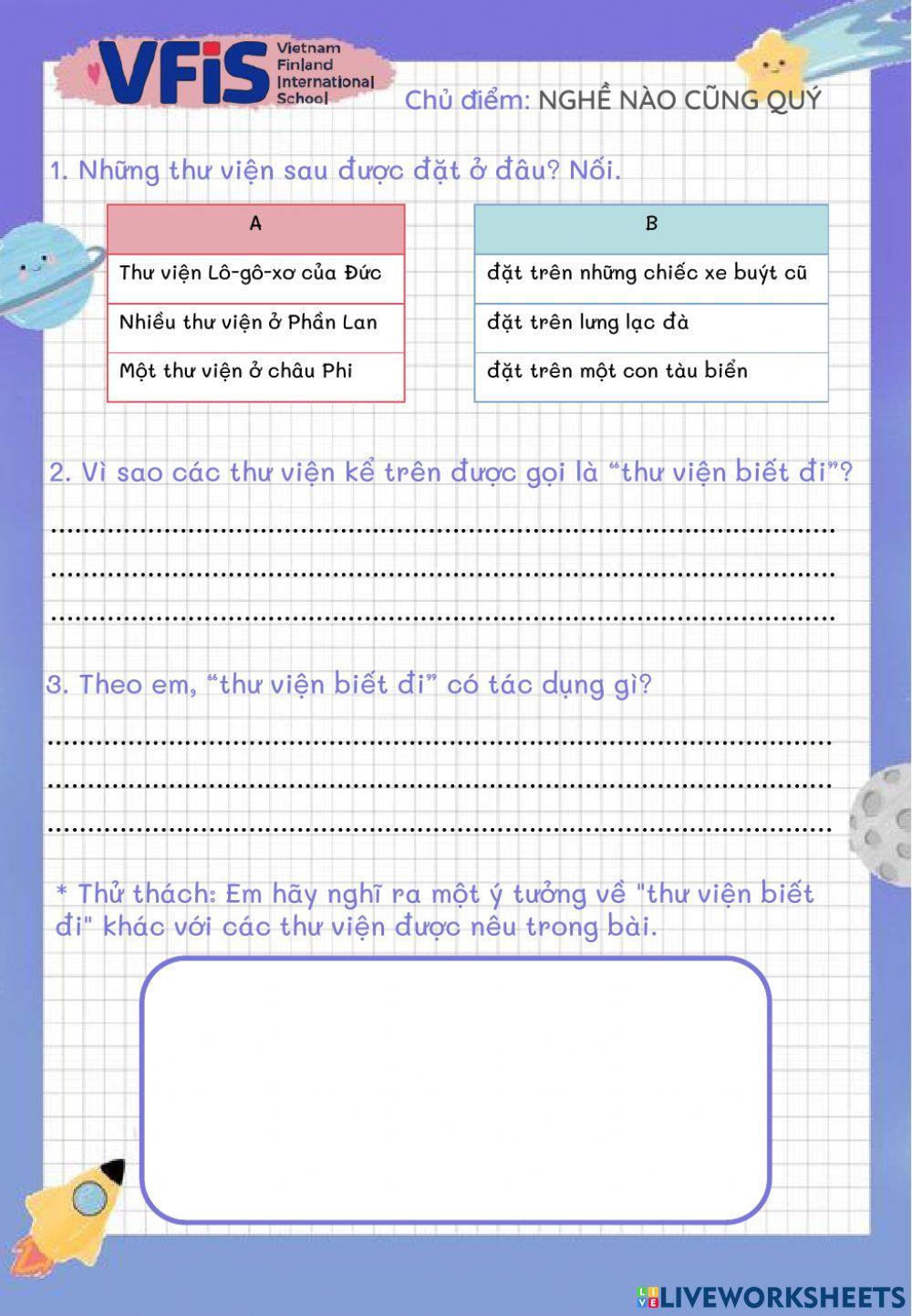 Vietnamese Week 18- Đọc 2