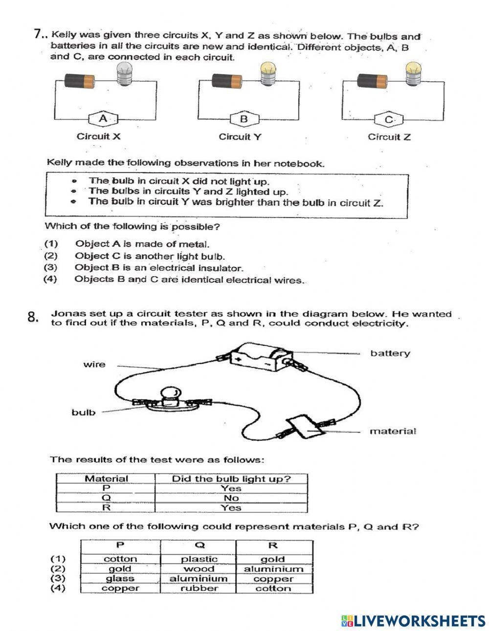 Electrical Conductors and Insulators