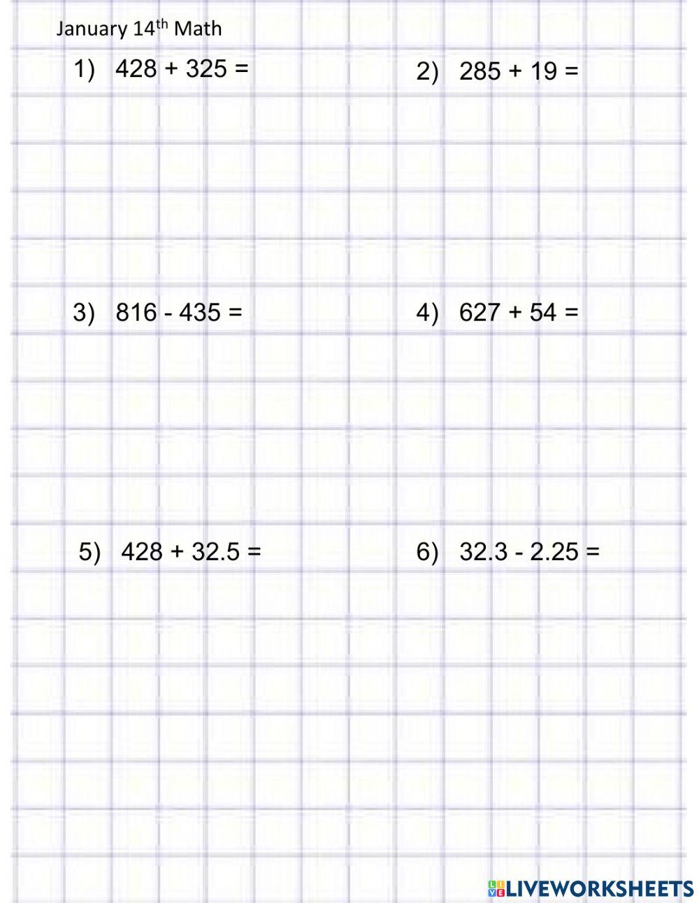 Math and Addition mod