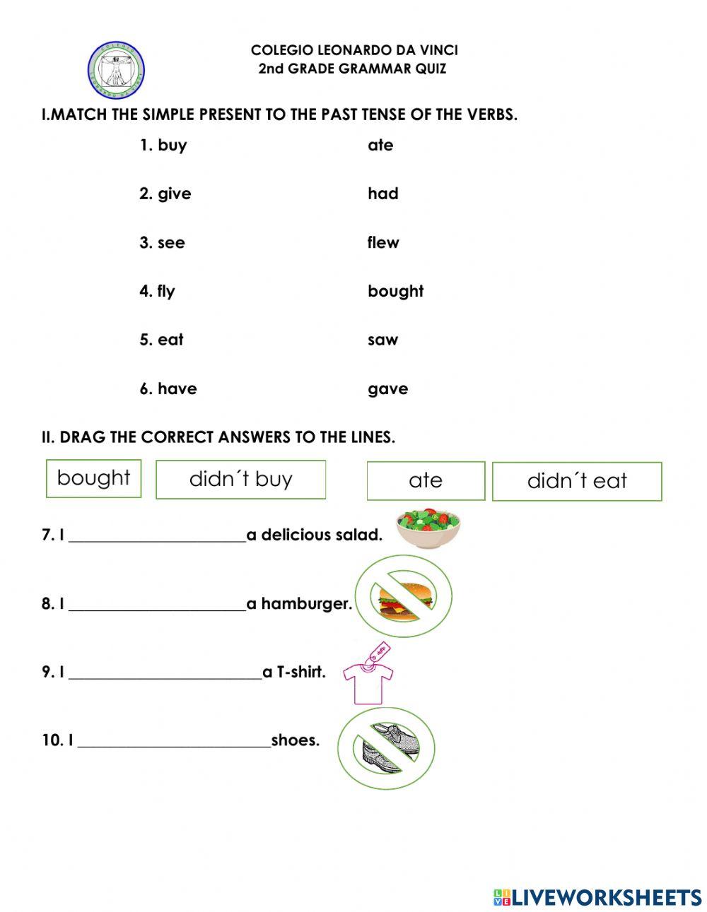 2nd grammar quiz