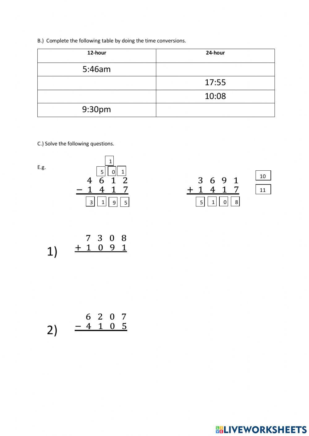 U5SPR Term 1 Revision Test
