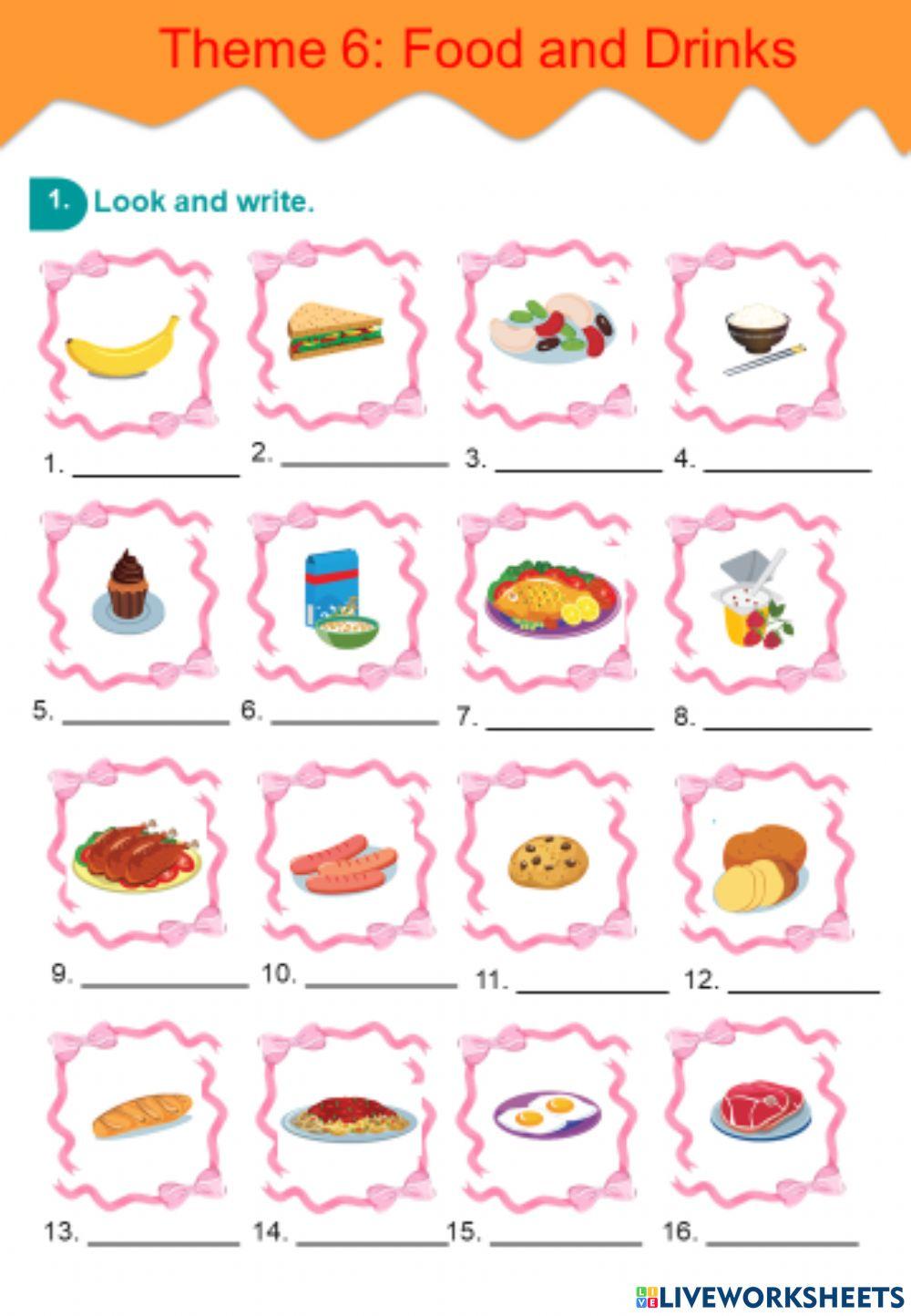 Theme 6: Food and drinks