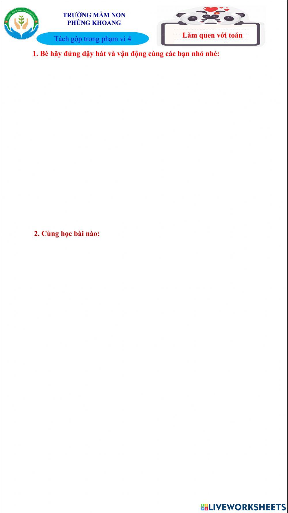 Làm quen với toán