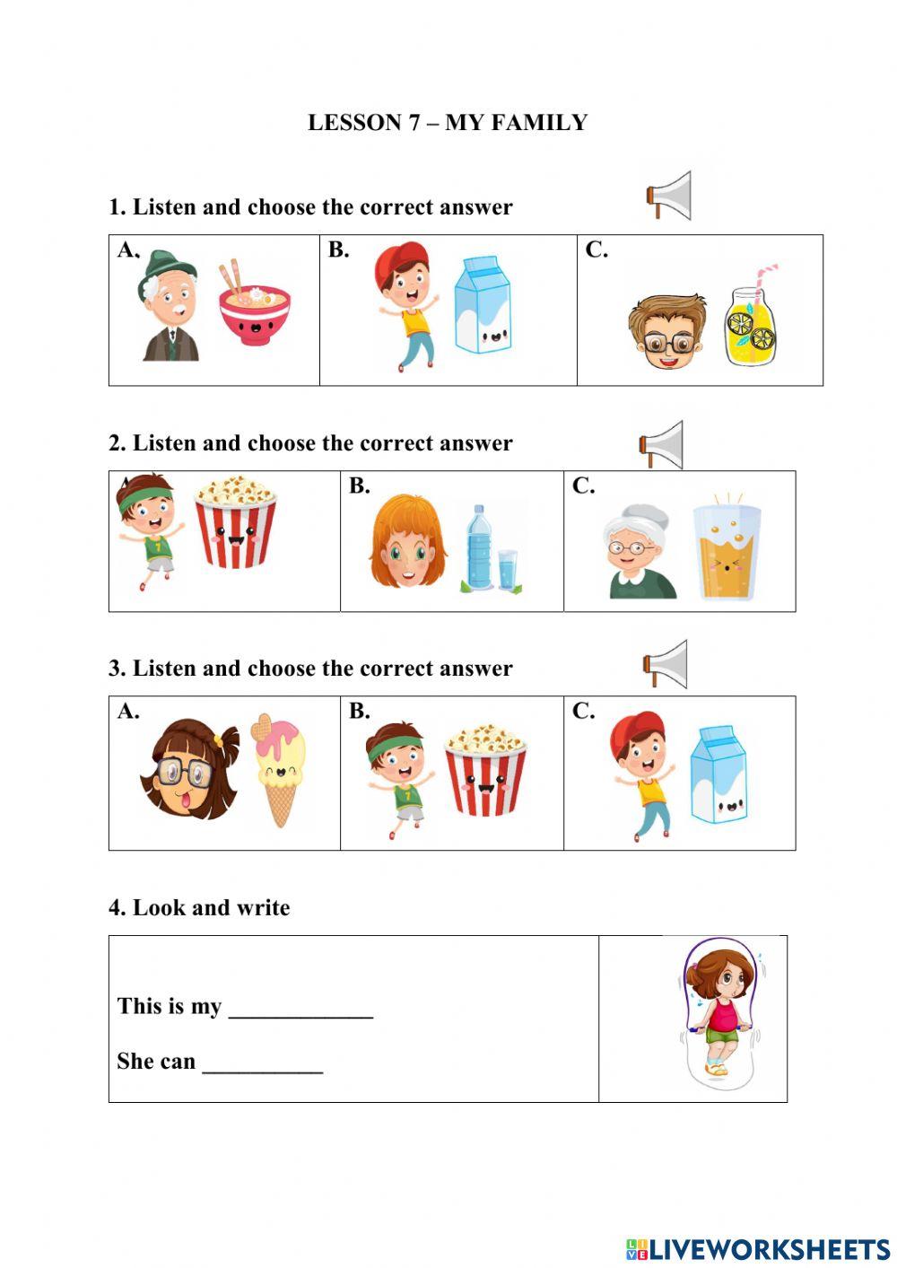 Grade 2 - lesson 7 - family