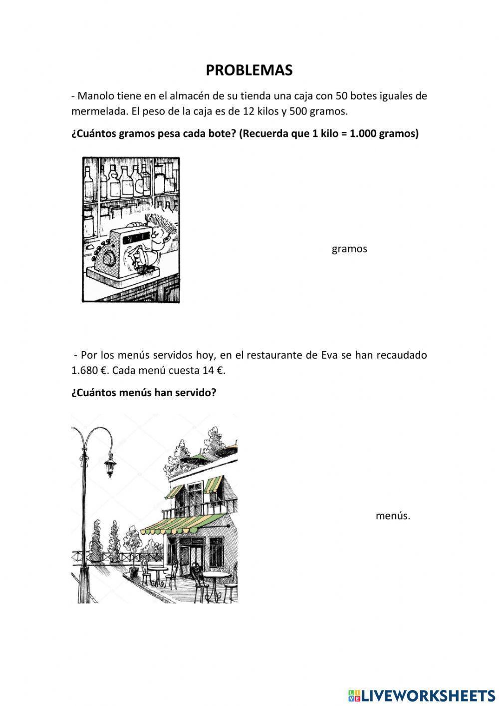 Problemas divisiones