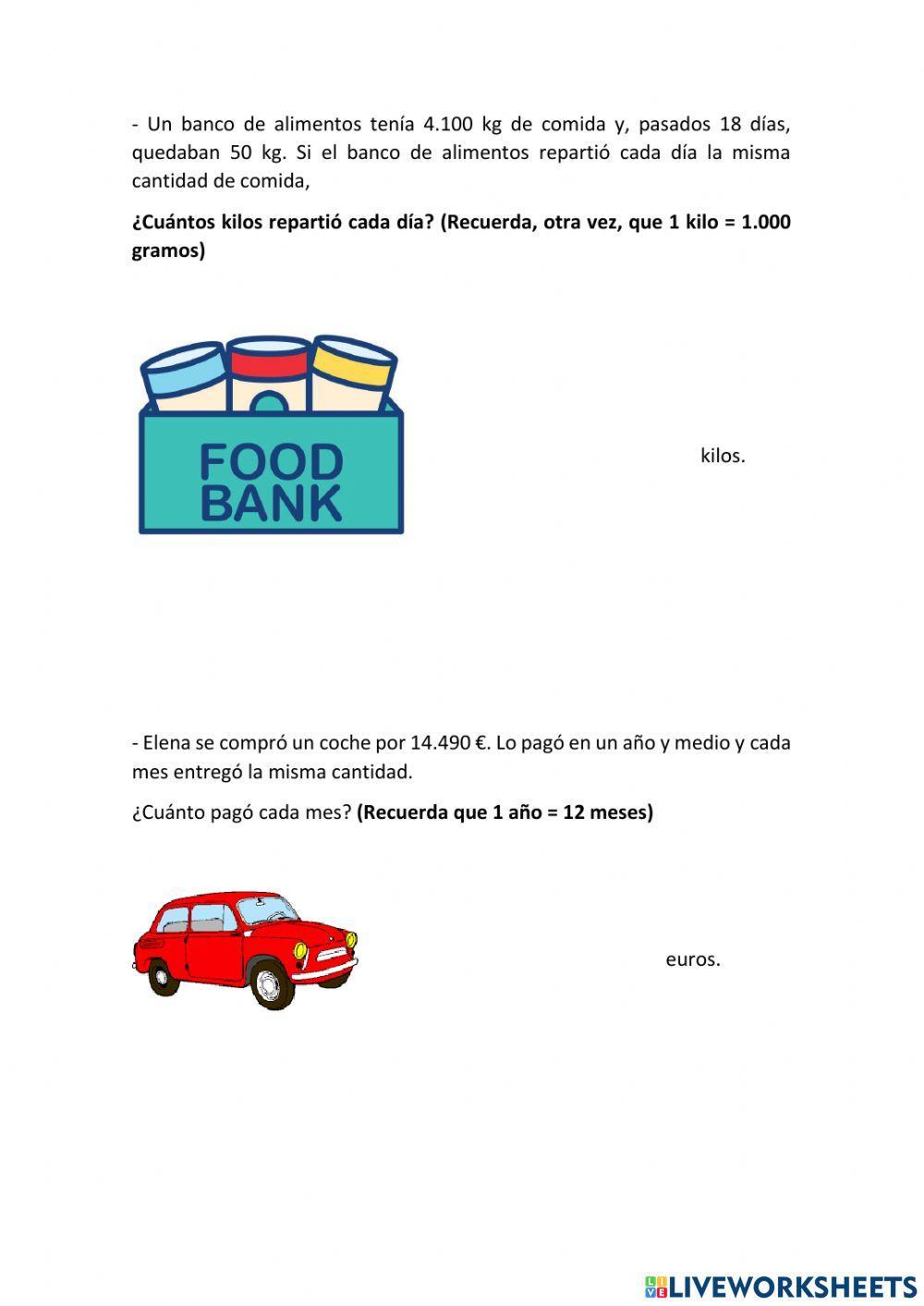 Problemas divisiones