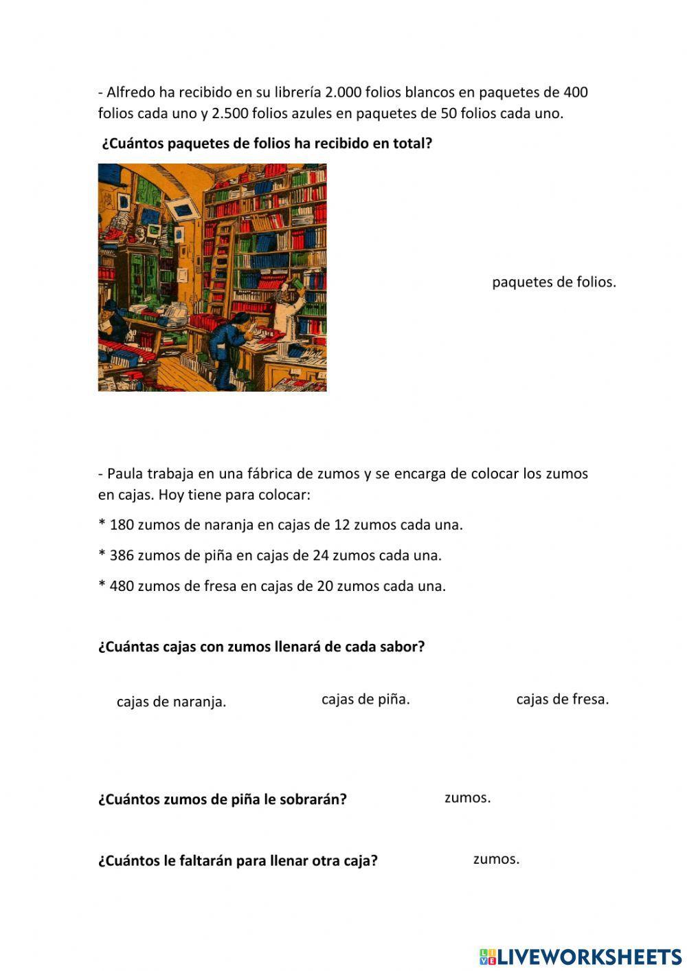 Problemas divisiones