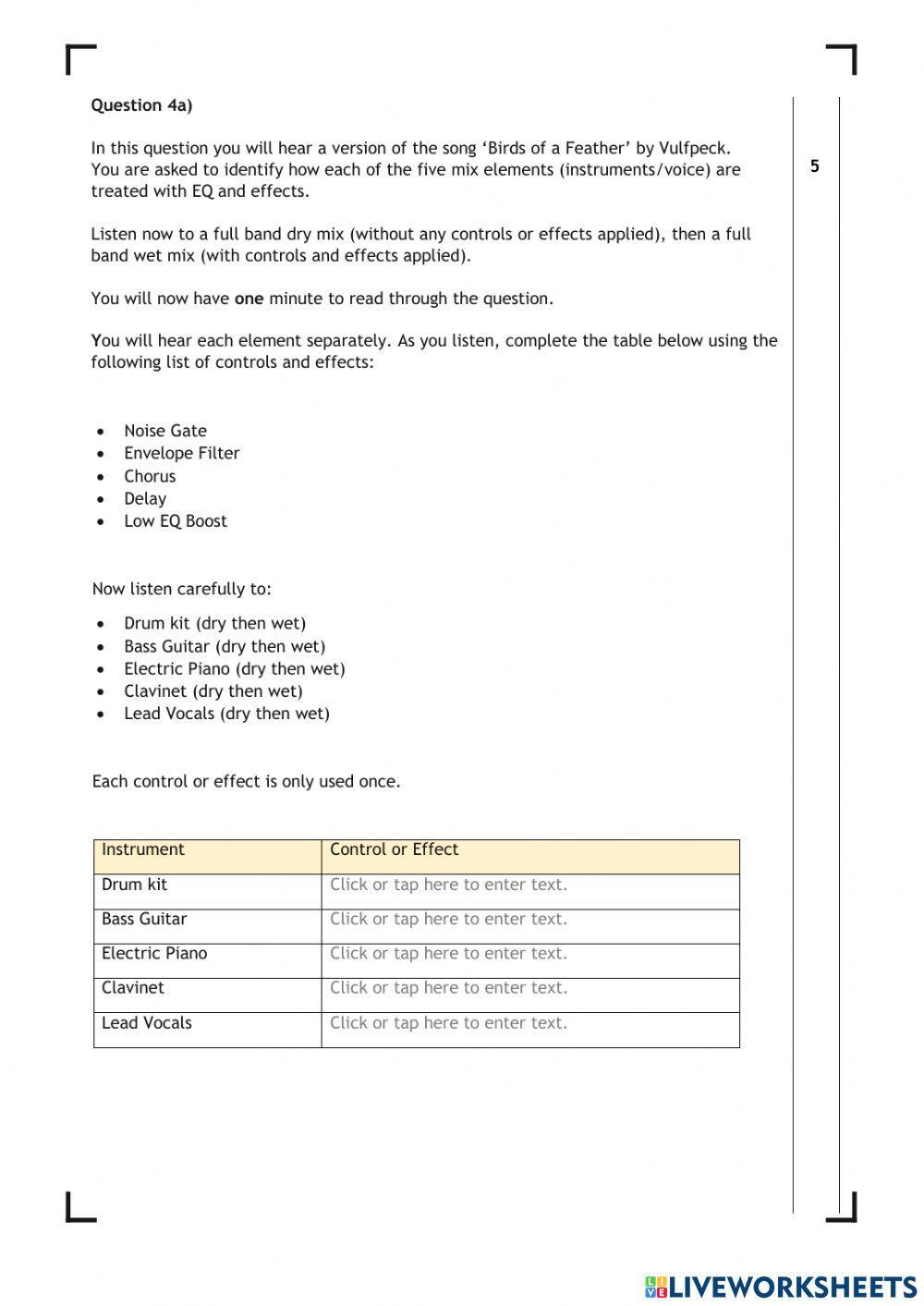 Nat 5 Tech Effects and Processes 1
