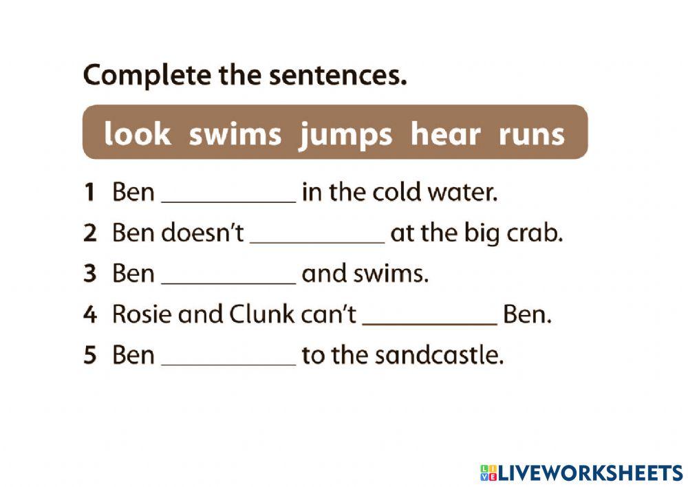 Ben's big swim-HW