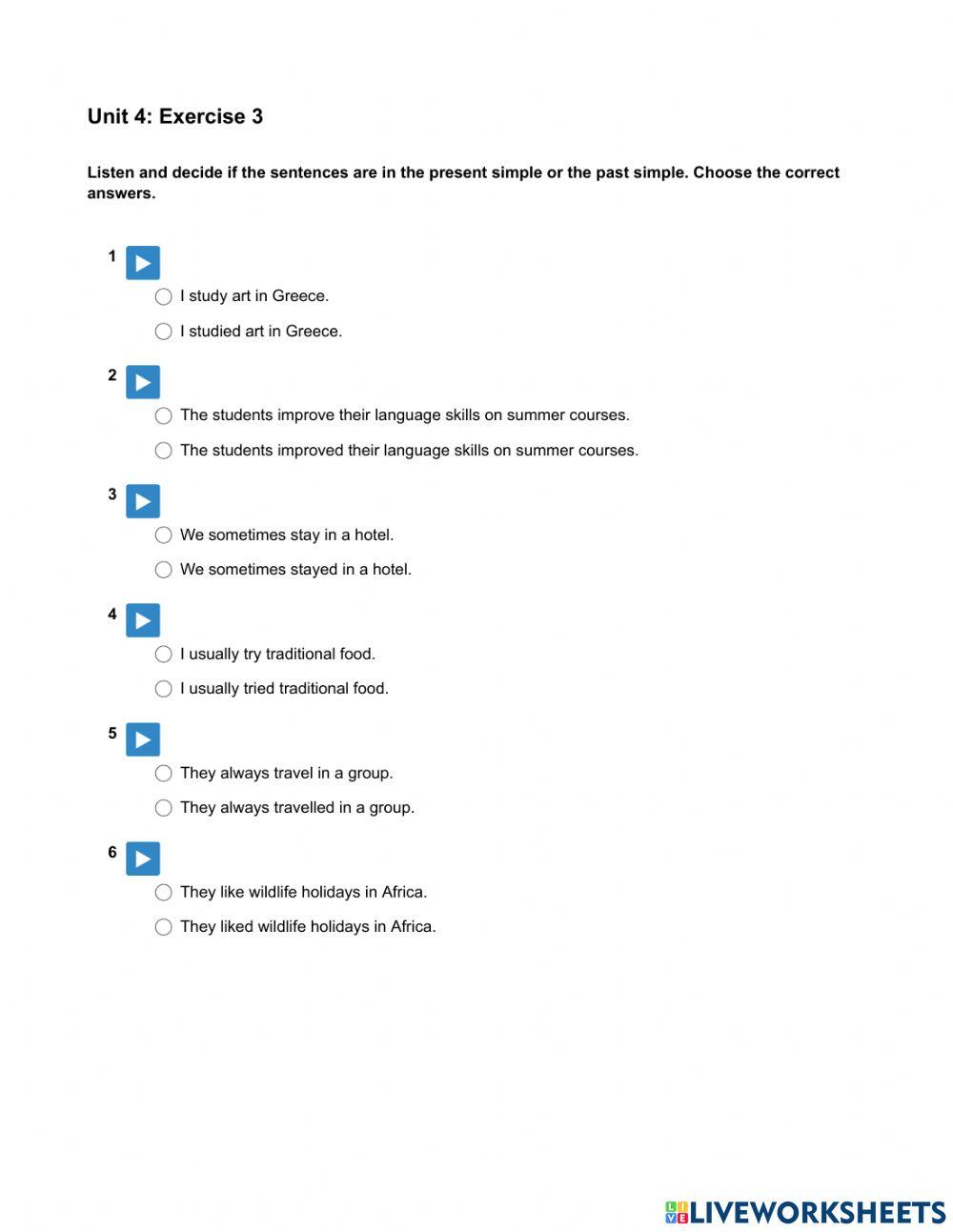 Mindset Foundation - Listening & Speaking Skills Modules - Unit 4 Ex3
