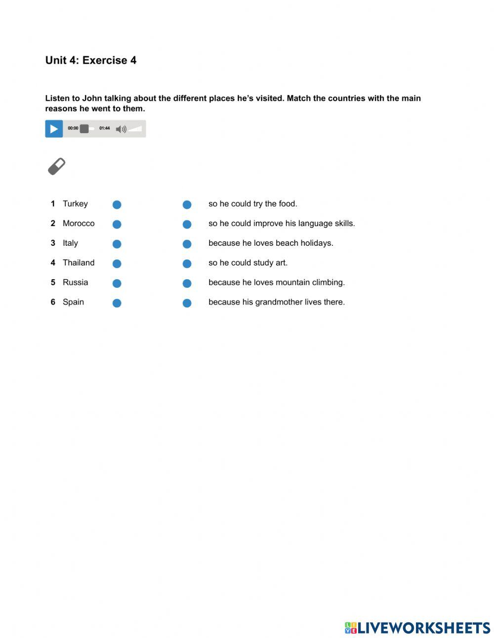 Mindset Foundation - Listening & Speaking Skills Modules - Unit 4 Ex4
