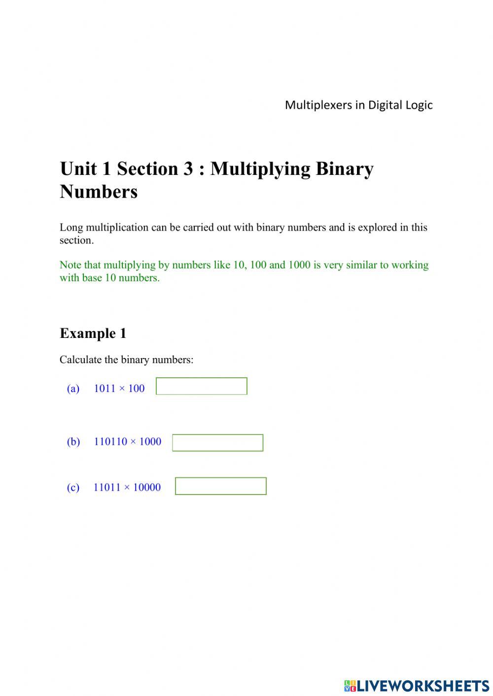 Multiplexers in Digital Logic
