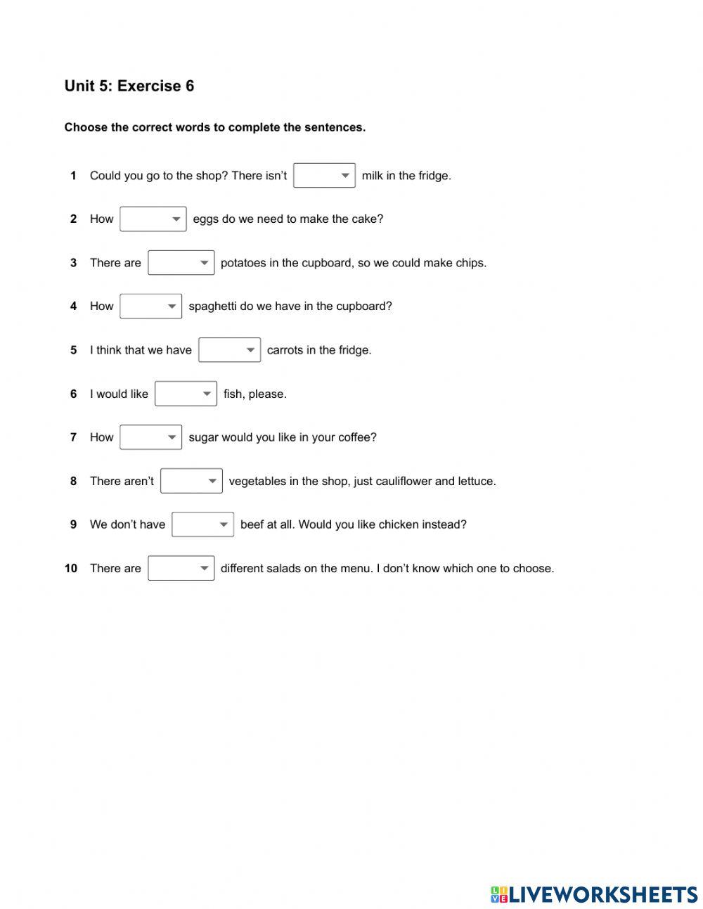 Mindset Foundation - Grammar & Vocabulary Skills Modules - Unit 5 Ex6