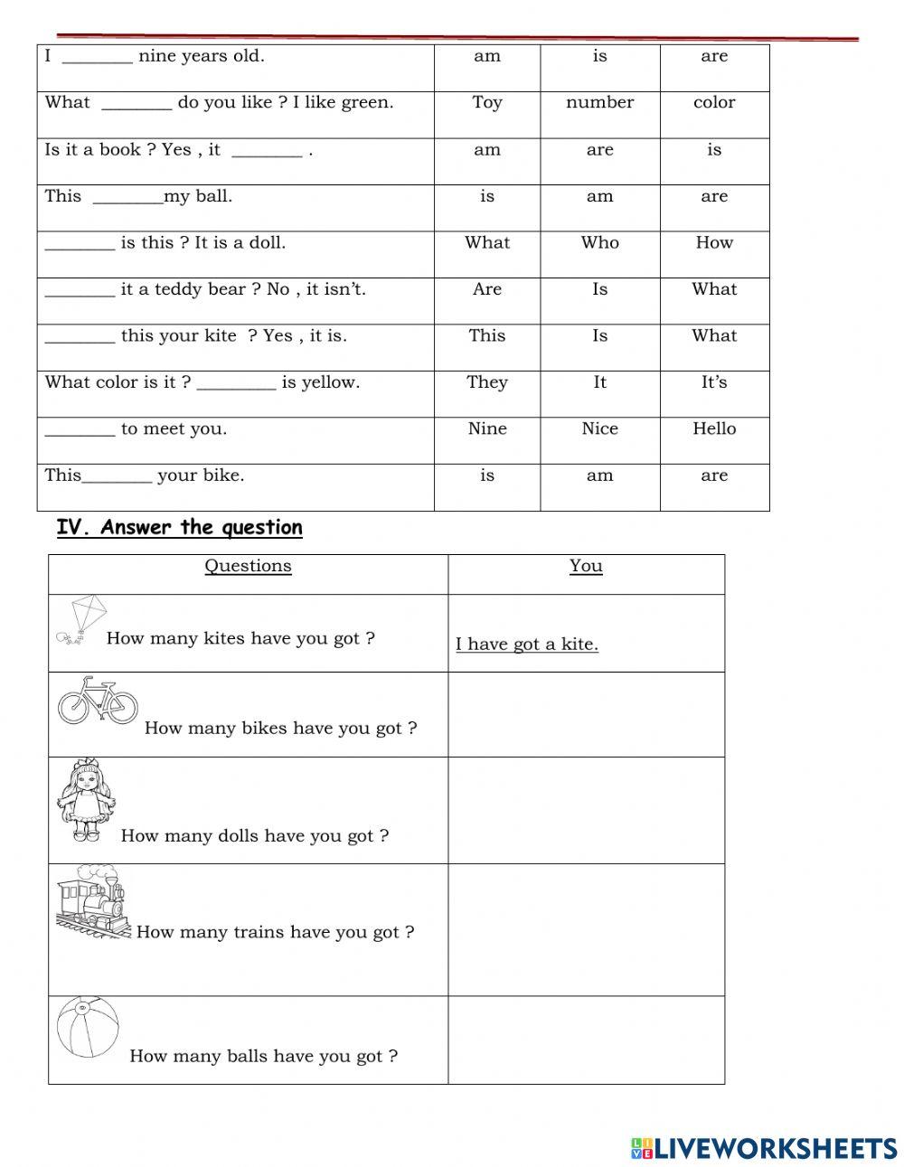 7. i have got a kite