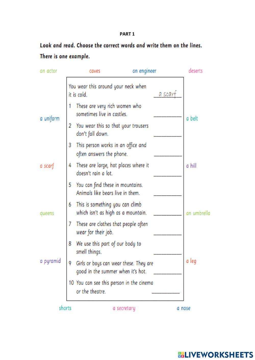 Flyer 6 - exam - reading