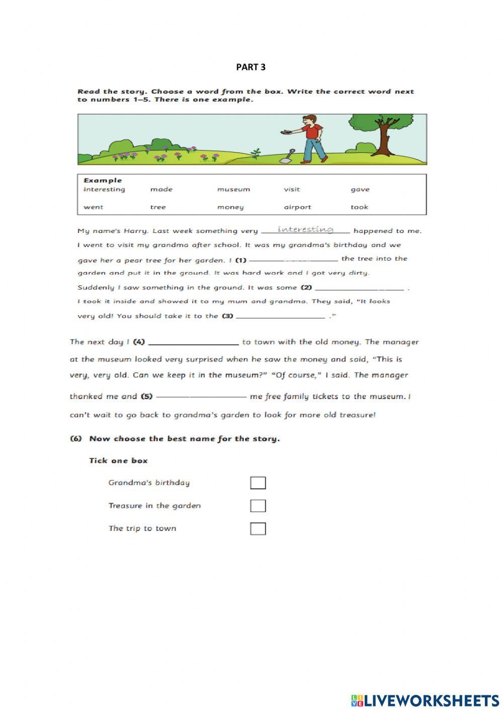 Flyer 6 - exam - reading