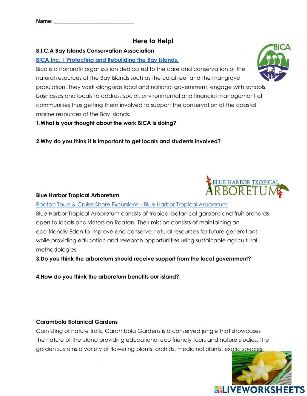 Roatan Natural Resources Conservation