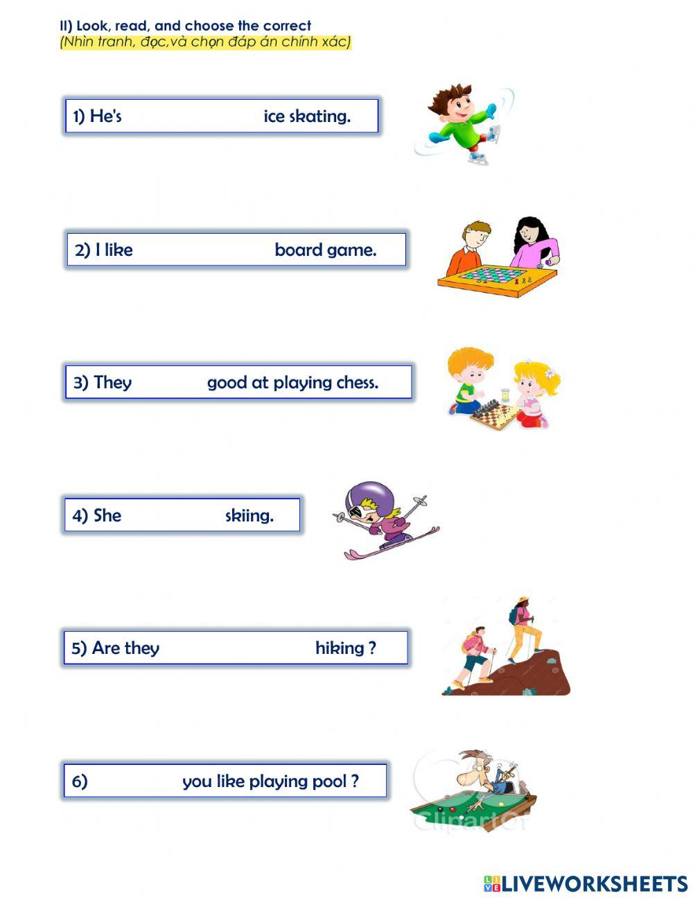 Like-love-good at + gerund