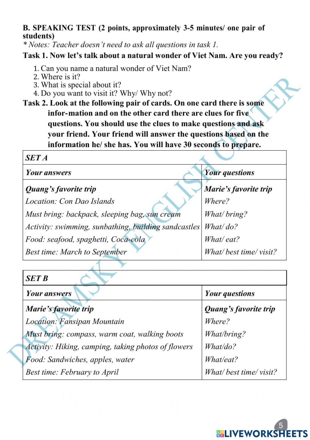 Grade 6-Test 1-Semester 1