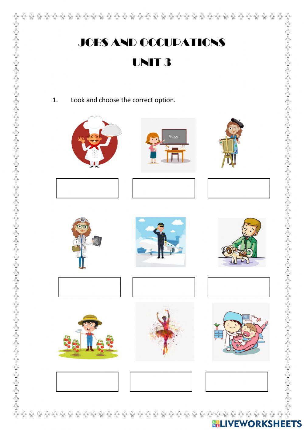 Jobs and occupations