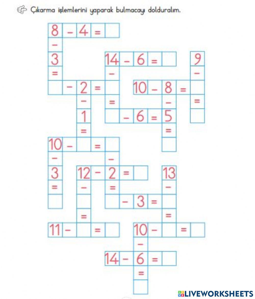 Çıkarma İşlemi Yapalım