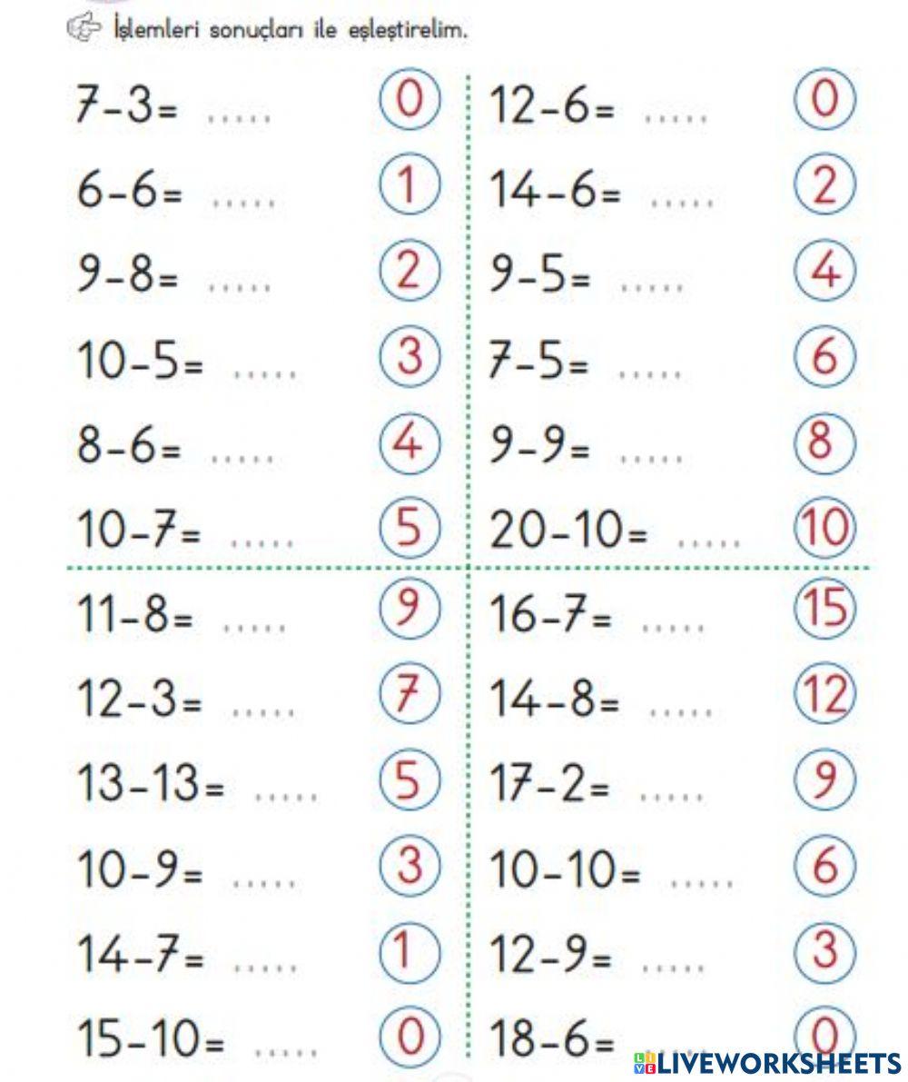 İşlemleri Aç ve Eşleştir