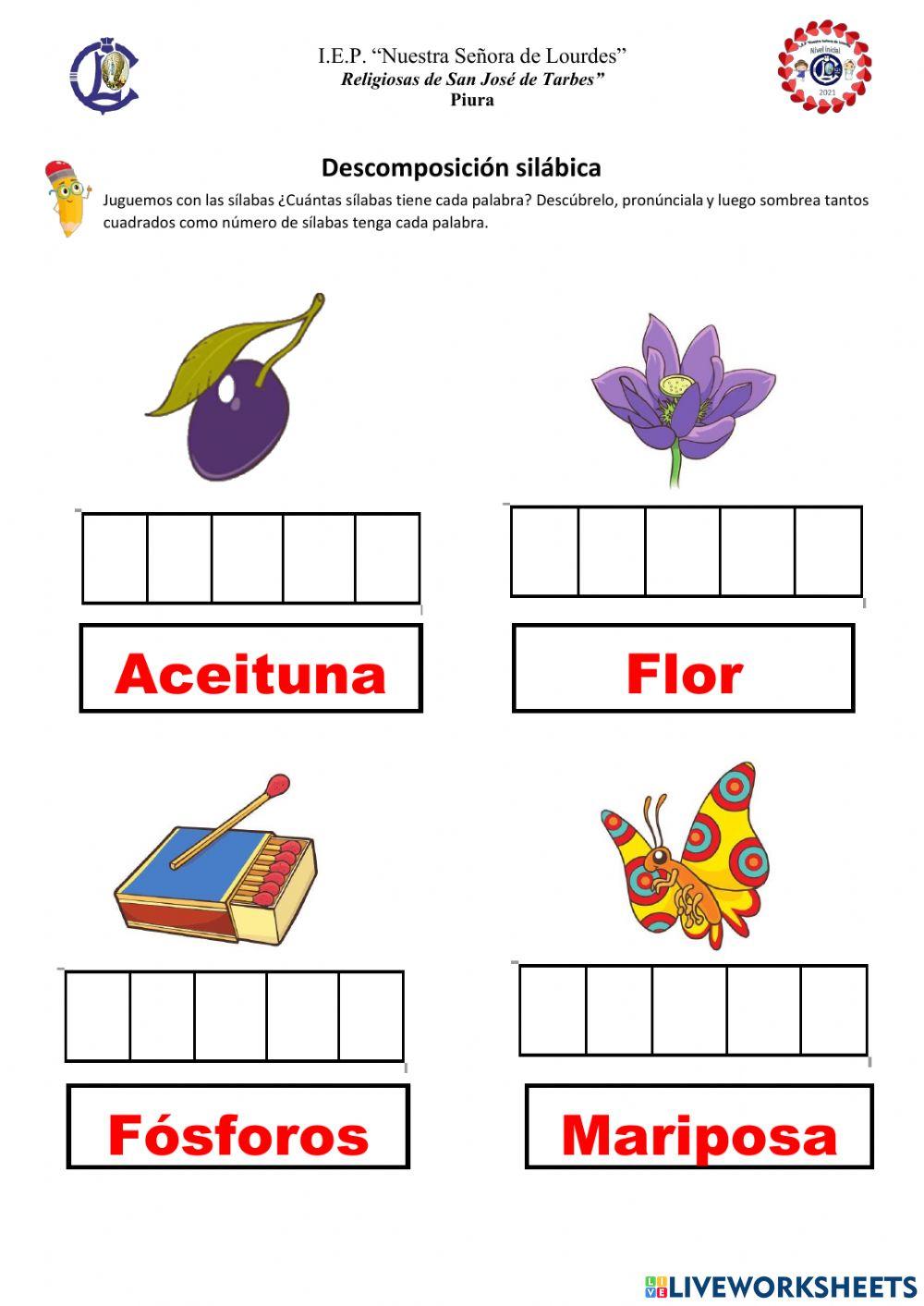 Descomposición silábica