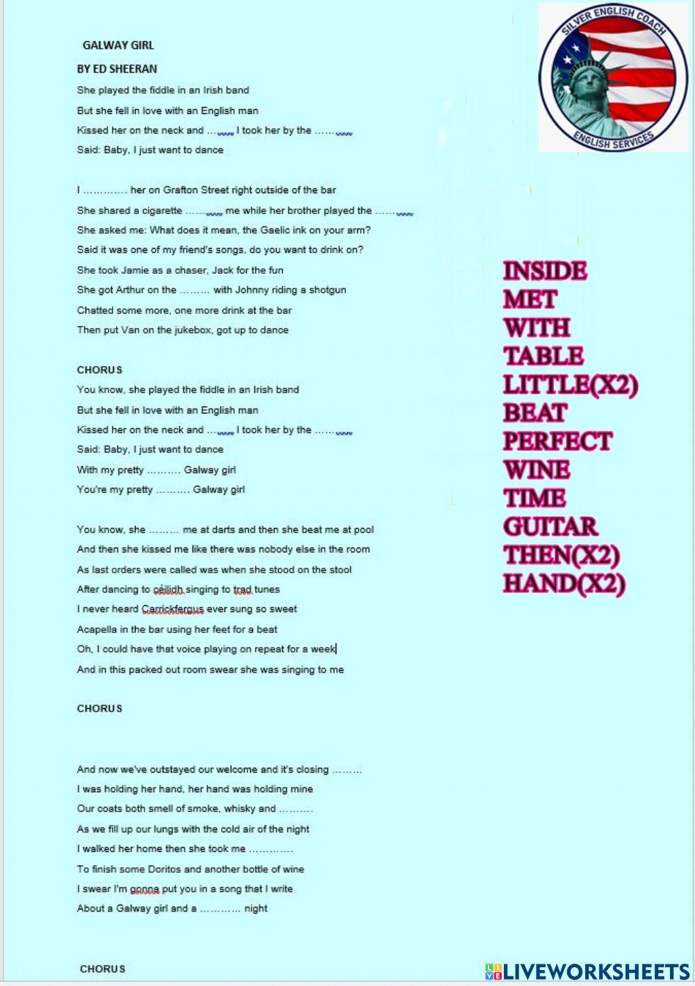 Listening - galway girl