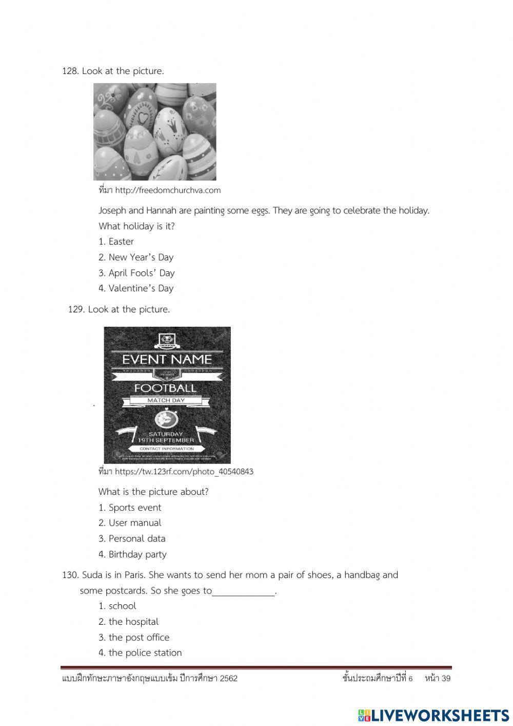 6th English O-NET Preparation - Grammar & Vocab Part 1
