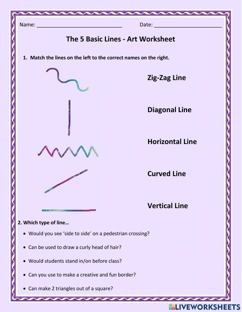 5 Basic Lines in Art