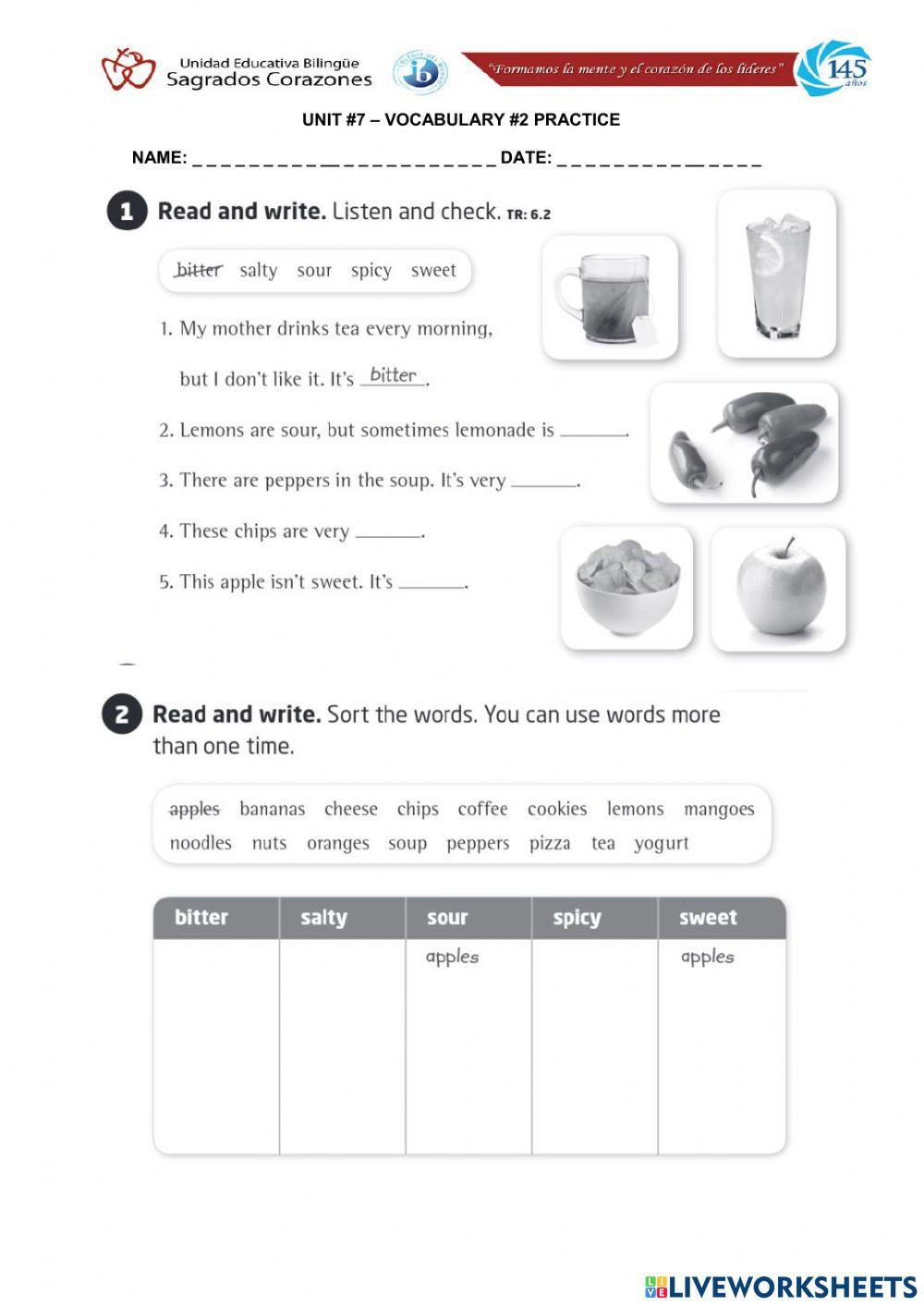 Adjectives Vocabulary