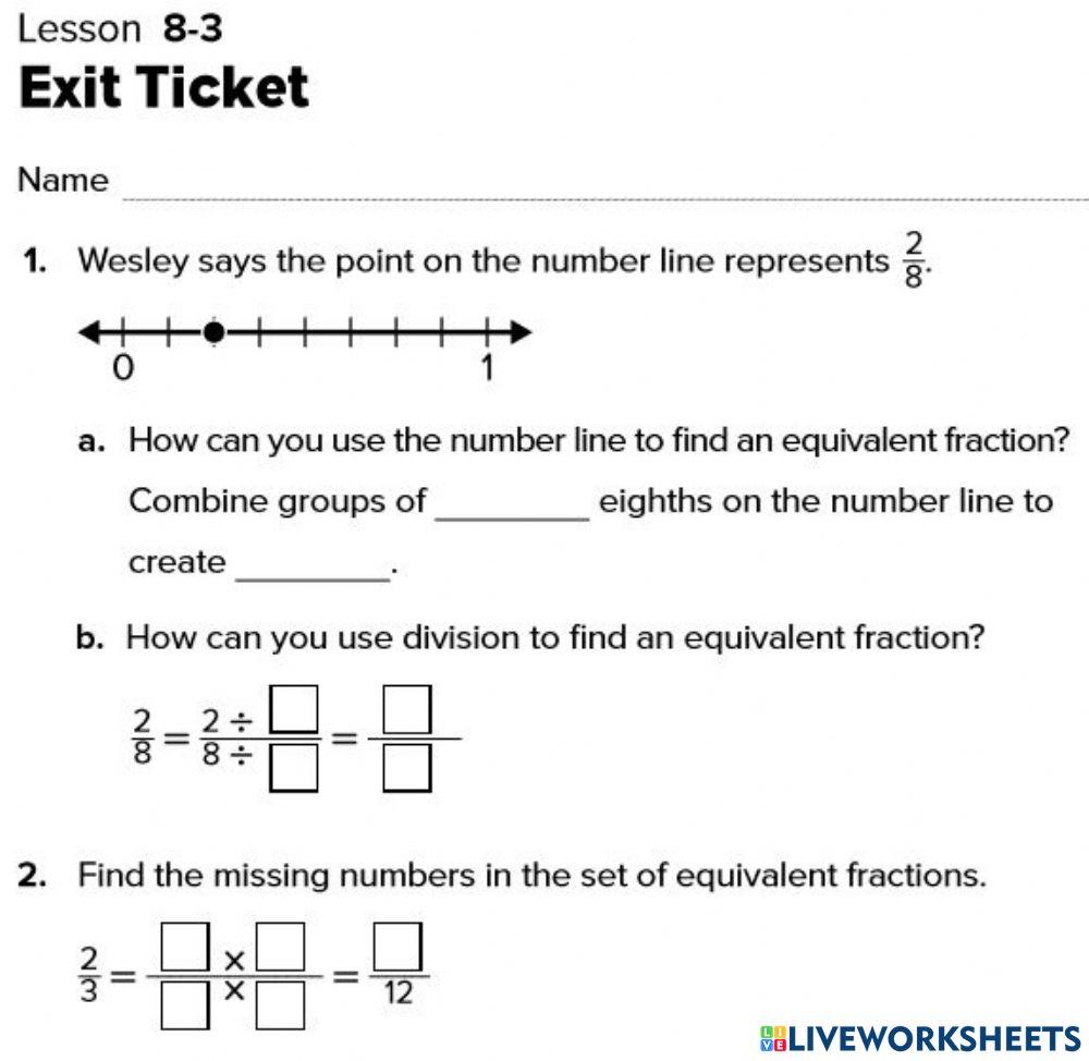 Exit ticket U8 L3