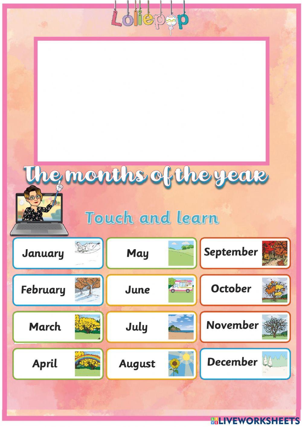 Learn the months of the year