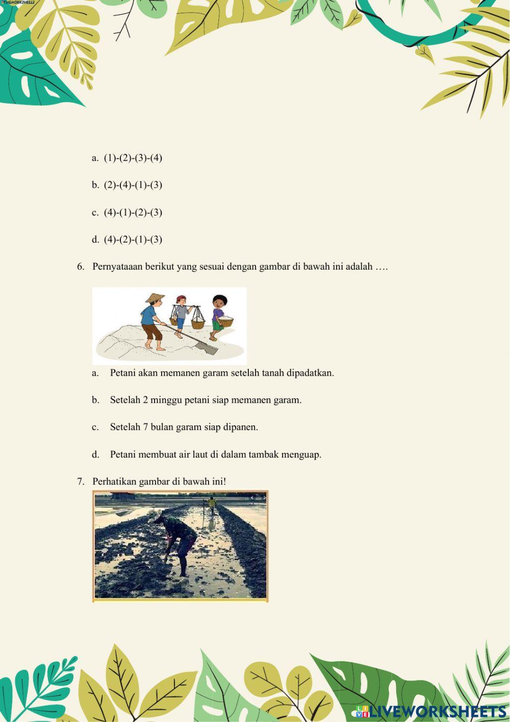 Evaluasi Kelas 3 Tema 3 Subtema 1