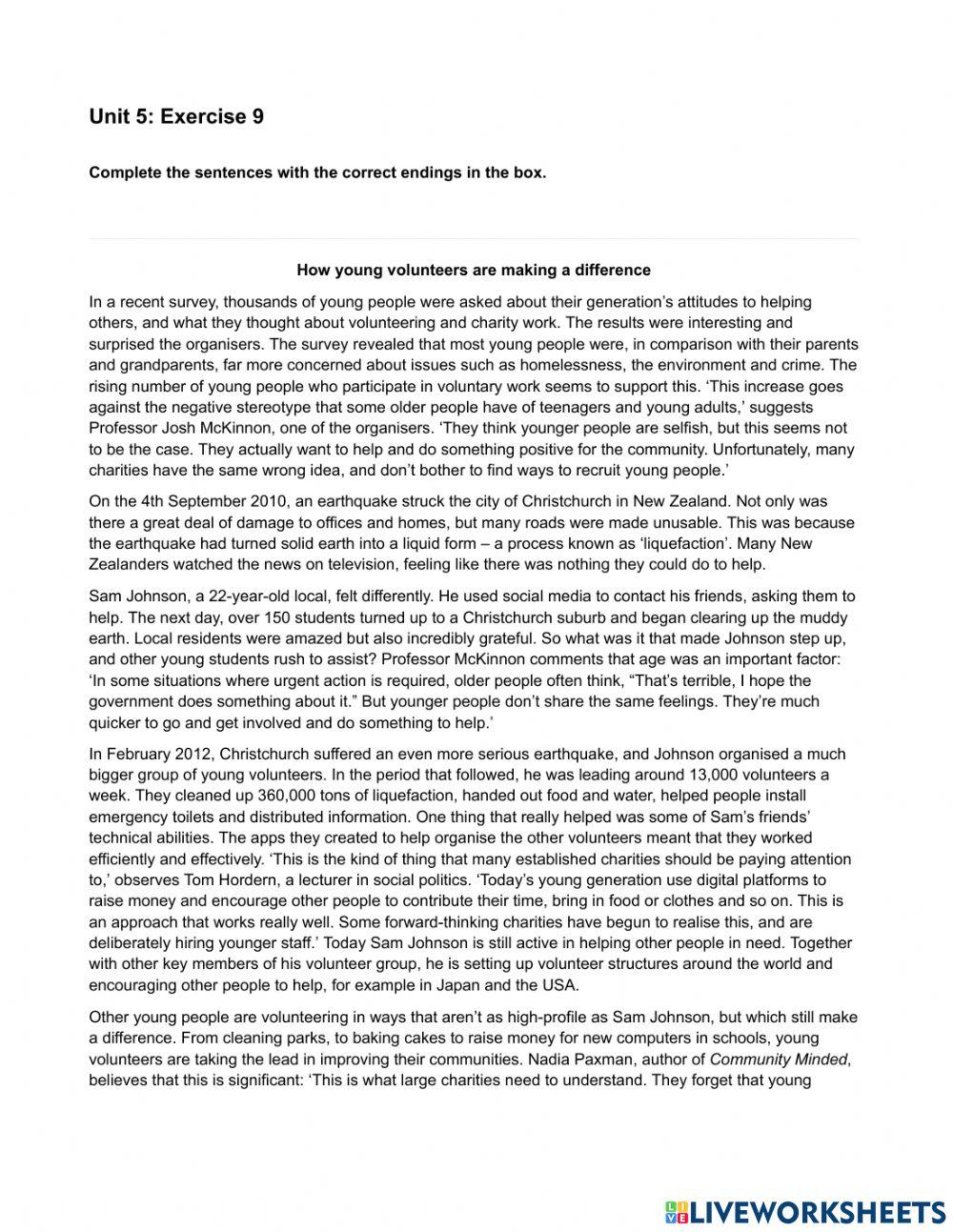 Mindset IELTS 2 - Reading Skills Modules - Unit 5 Ex9