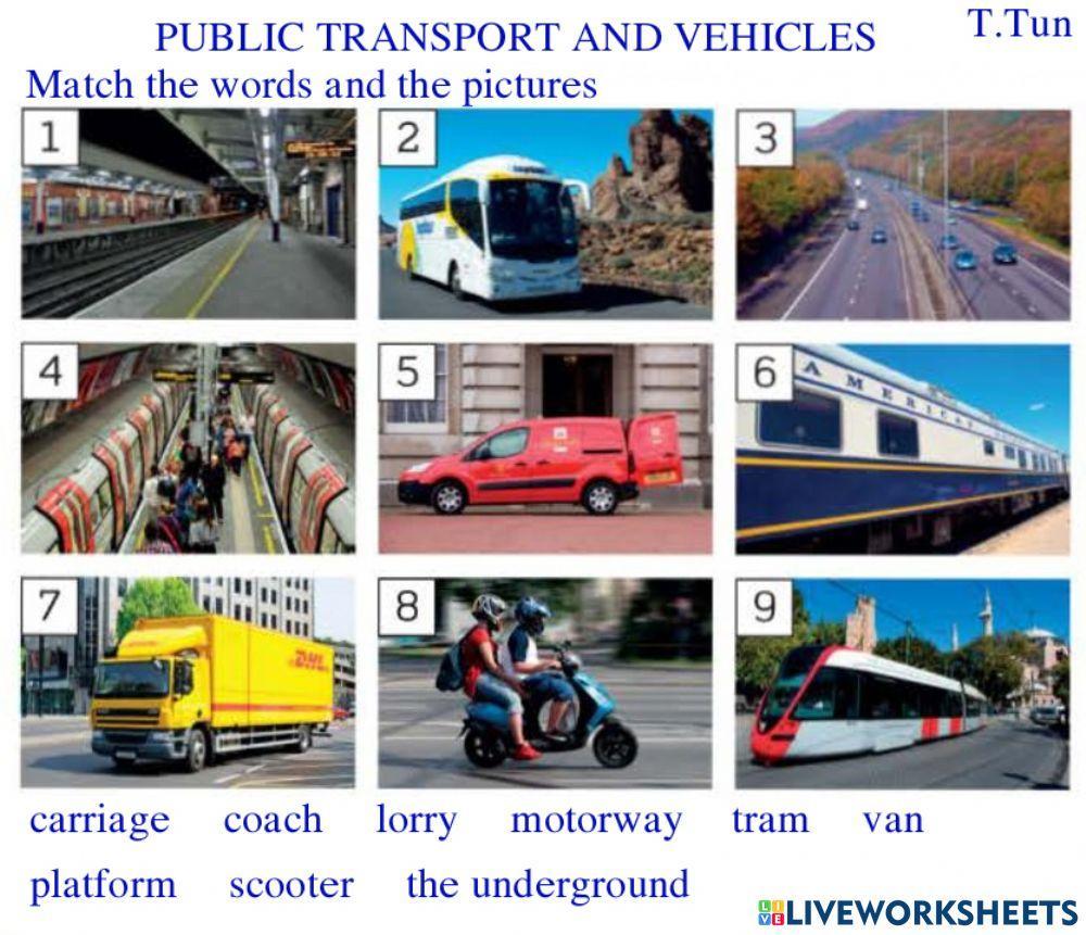 Public transport and vehicles