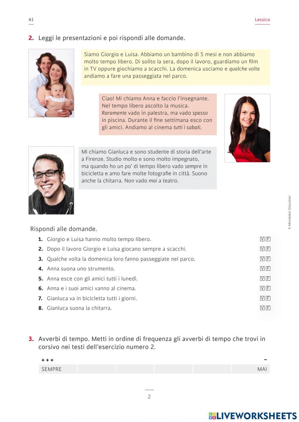 Attività del tempo libero