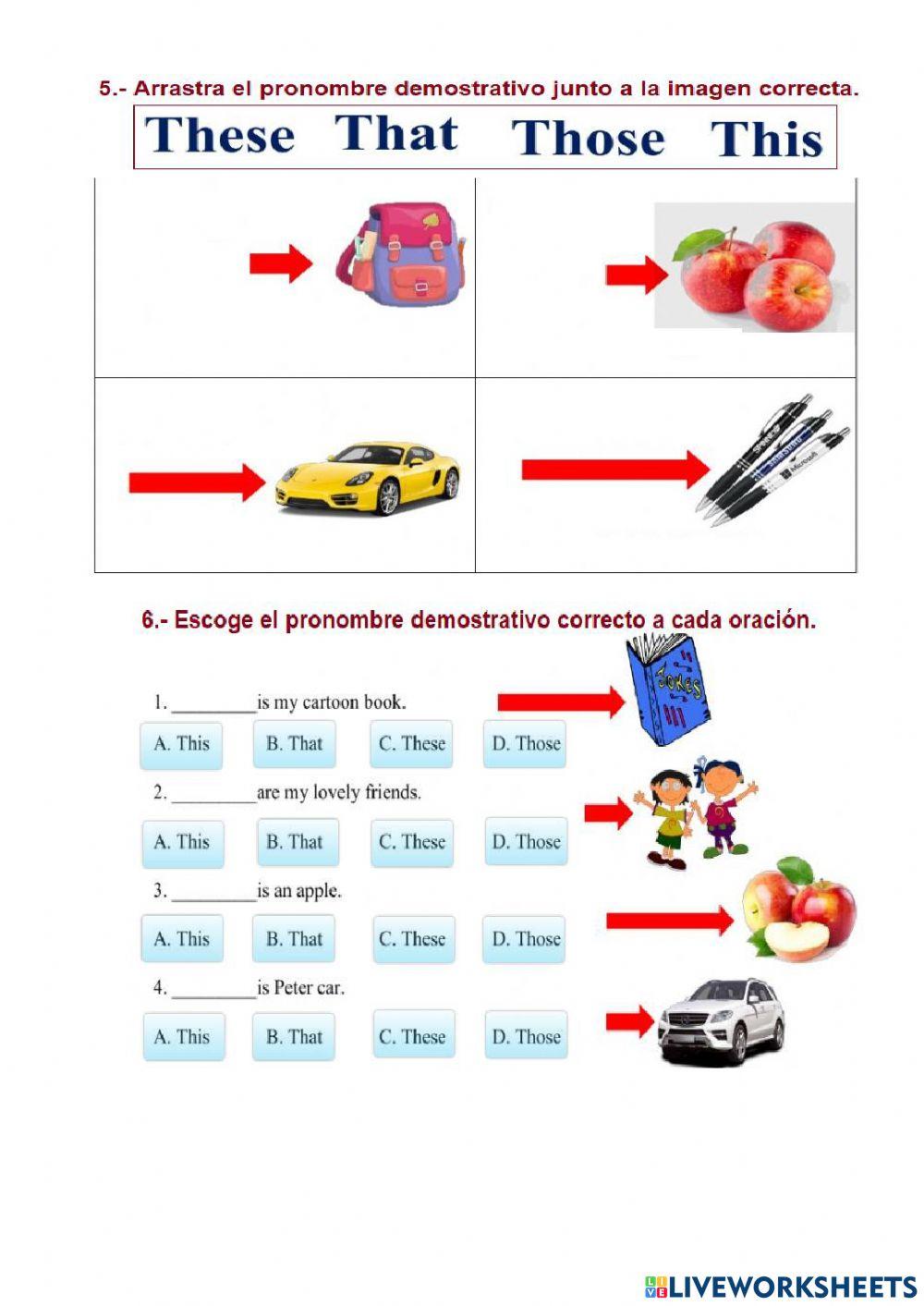My body - demostratives