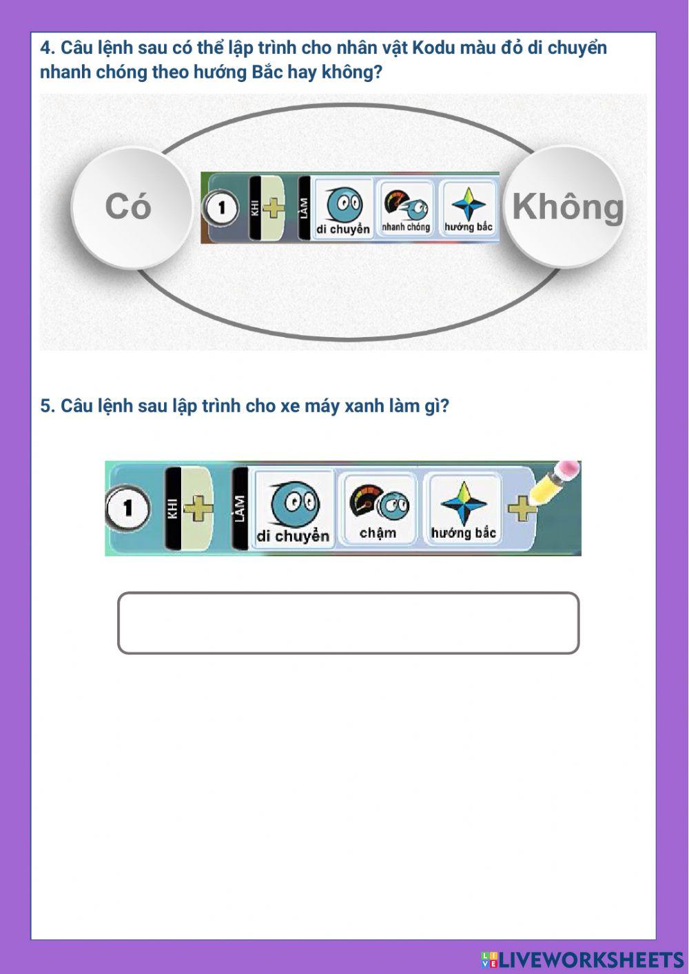 Tin học lớp 1-Tuần 21-Bài 5: Lập trình điều khiển nhân vật (tiết 3)