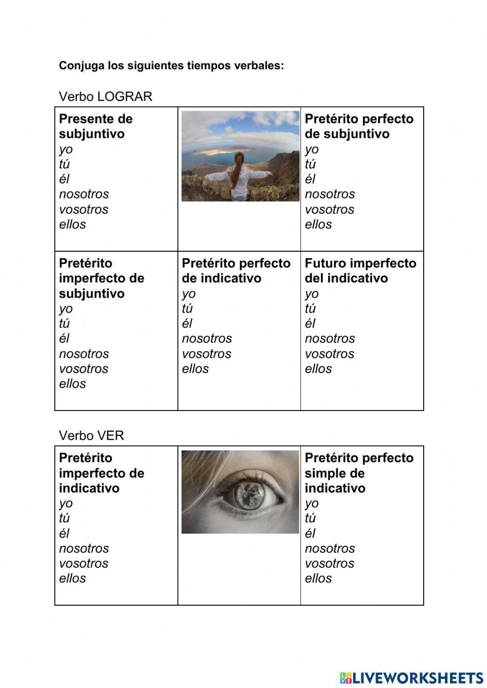 Conjugación de verbos