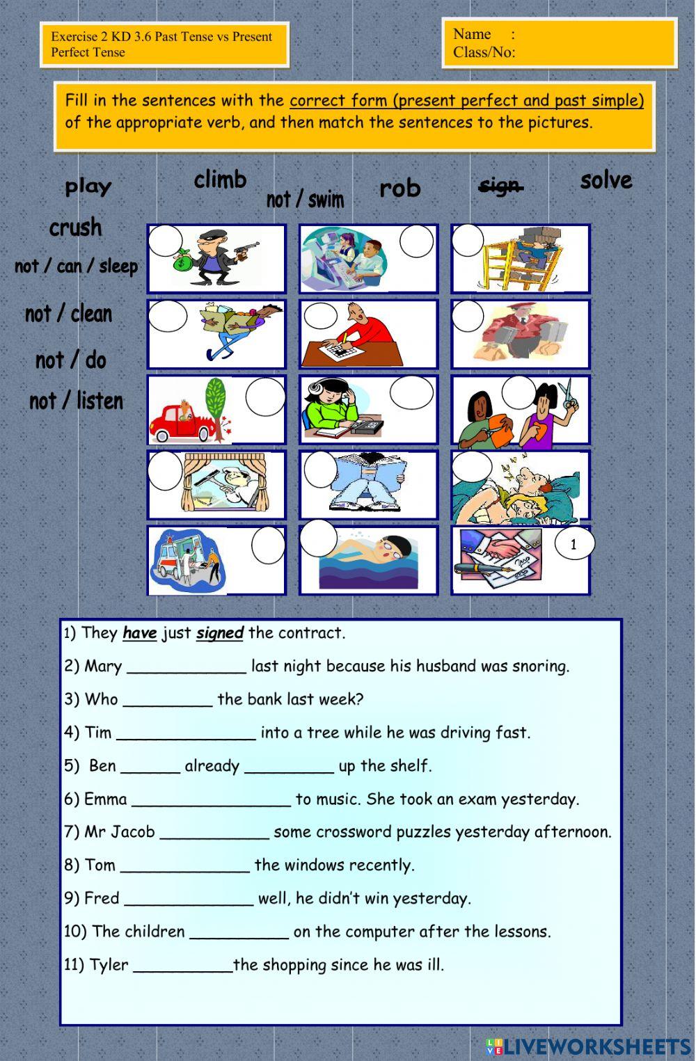 Exercise 2 KD 3.6-Past Tense VS Present Perfect