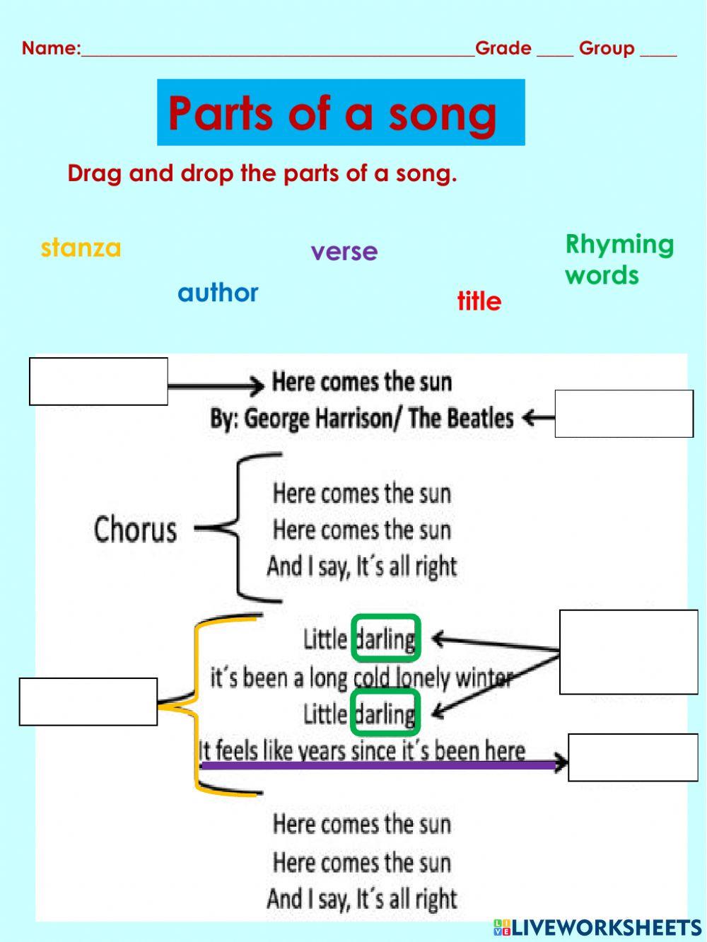 parts of a song